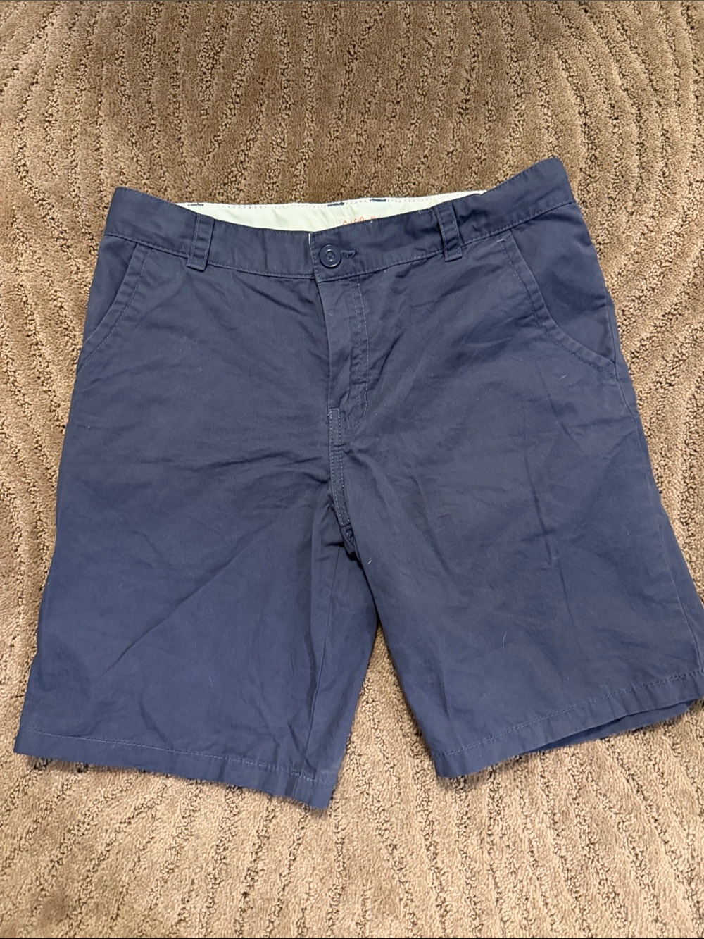 Boys Classic Navy Cotton Shorts